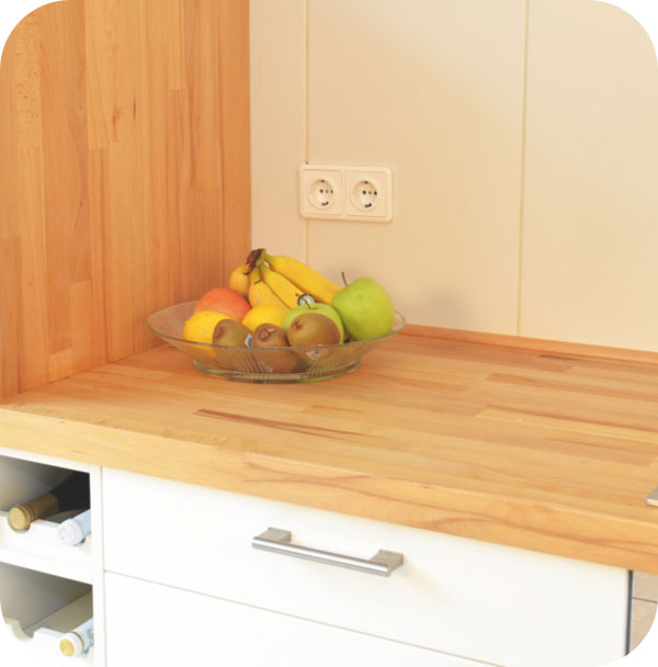 Leimholzplatten in der Küche | B+M HolzWelt in Appenweier