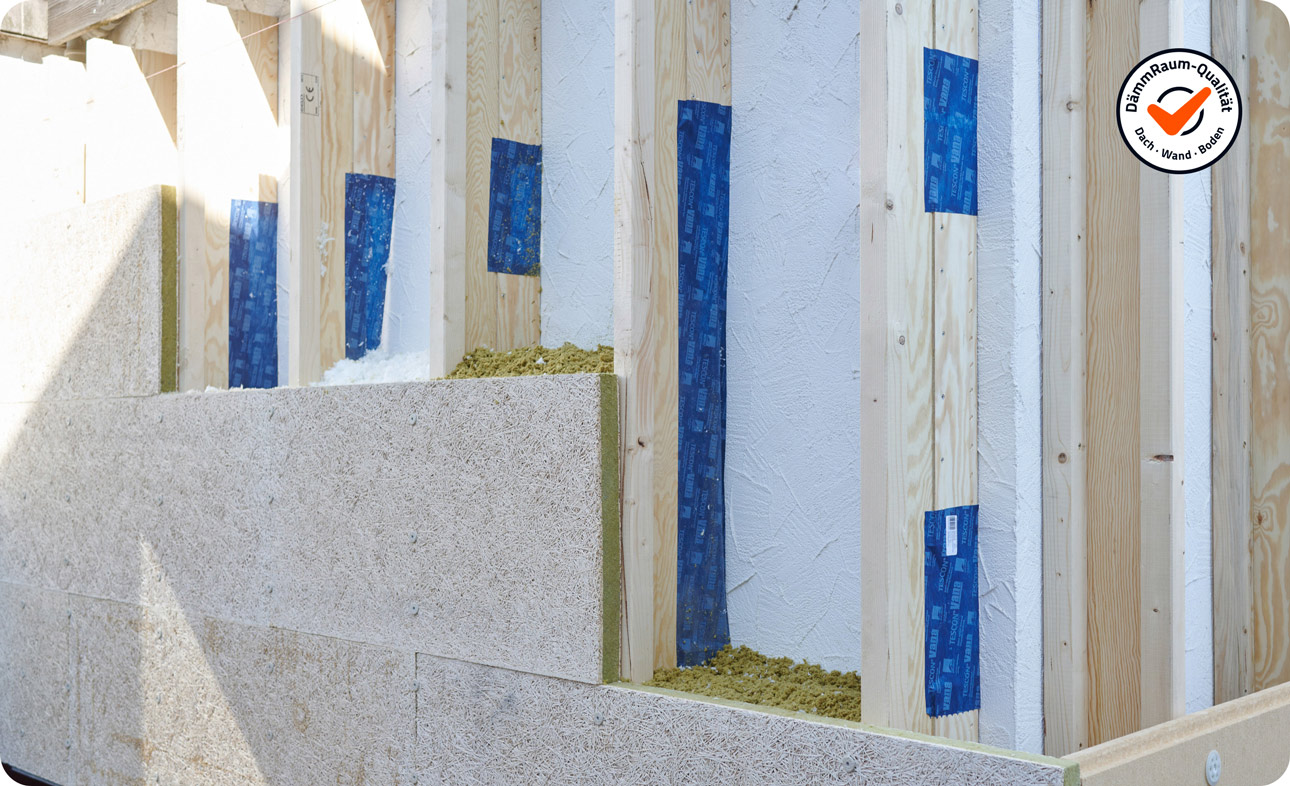 Fassadendämmung mit unterschiedlichen Dämmmaterialien | B+M HolzWelt