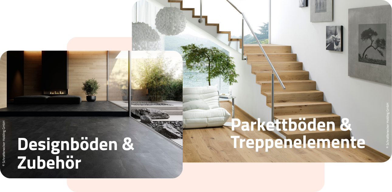 tilo Parkettböden, Designböden, Treppenelemente, Leisten, Zubehör