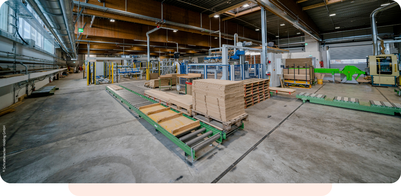 Produktionsstraße tilo flooring